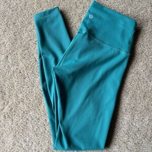 Lululemon Wunder Train Teal High-Rise Leggings – Size 6